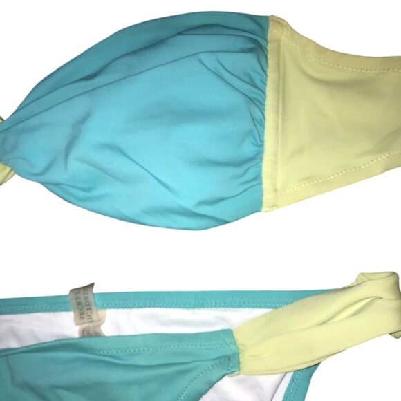 VICTORIA'S SECRET 3 PIECE INTERCHANGEABLE SWIM SUIT TOPS MEDIUM & 34B, BOTTOM’S - Picture 2 of 7